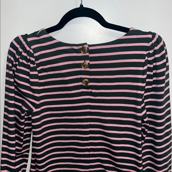 Striped Pink and olive green J.Crew Women's Top - Picture 5 of 7